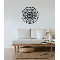 Mandala Kreis Metall Wandkunst, Wanddekoration, Heimdekoration, Einweihungsgeschenk, Wohnzimmerdekoration, Art Deco, Innendekoration von NewJargonWallArt