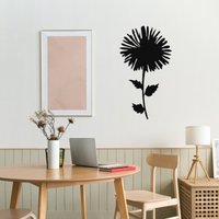 Schwarze Blumen Metall Wanddekor, Einzigartige Wandkunst, Dekoration, Wohnzimmer Einweihungsgeschenk, Wandkunst von NewJargonWallArt