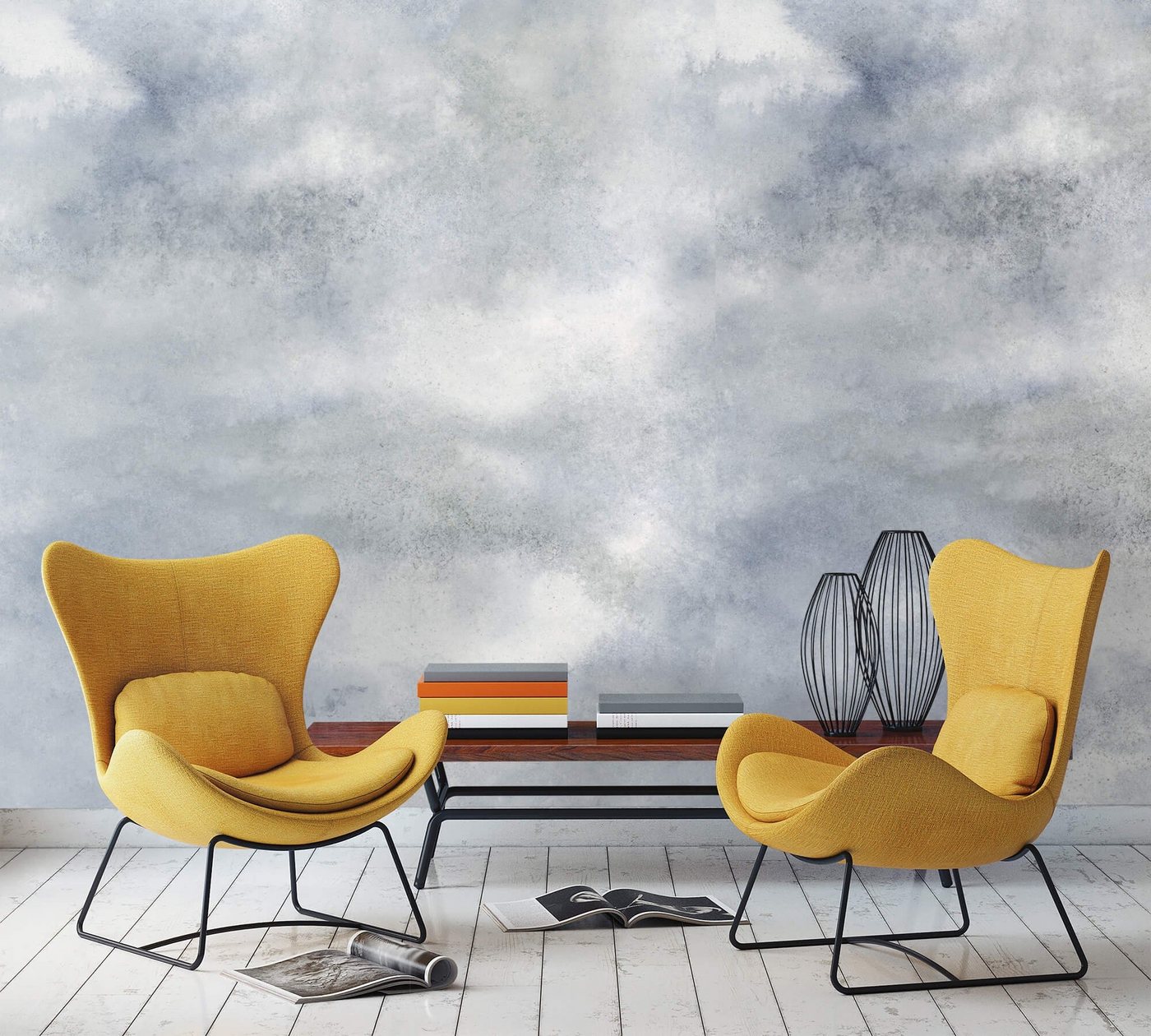 Newroom Vliestapete, [ 3,4 x 2,12m ] großzügiges Motiv - kein wiederkehrendes Muster - nahtlos große Flächen möglich - Fototapete Wandbild Himmel Wolken Made in Germany von Newroom
