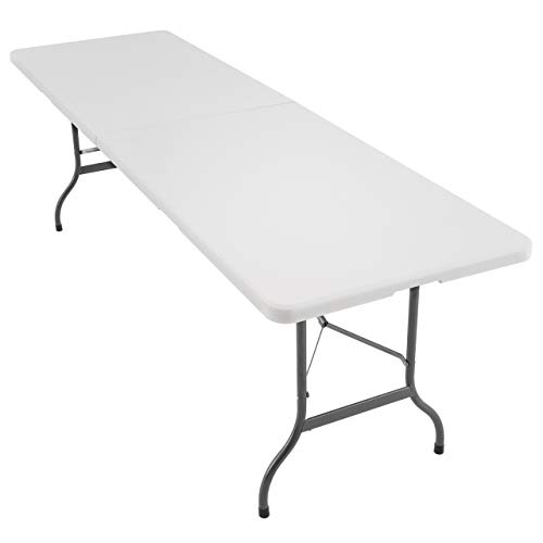 Nexos Trading XXL Klapptisch Campingtisch 240 x 70 cm Catering klappbar weiß Partytisch Tragegriffe Esstisch Buffettisch wetterfest bis 150 kg stabil ca. 15 kg bis 10 Personen Nexos Trading XXL Klapptisch Campingtisch 240 x 70 cm Catering klappbar weiß Partytisch Tragegriffe Esstisch Buffettisch wetterfest bis 150 kg stabil ca. 15 kg bis 10 Personen von Nexos Trading
