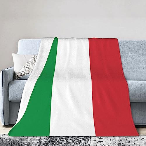 Gemütliche Flanelldecke – Italien-Flagge bedruckte weiche Fleece-Bettdecke für Wärme und Komfort von Nezih