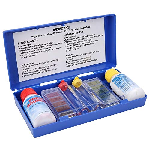 Nikou Pool-Tester, PH Chlorwasserqualität-Test-Kit Pool Tester Wasseruntersuchung Box von Nikou