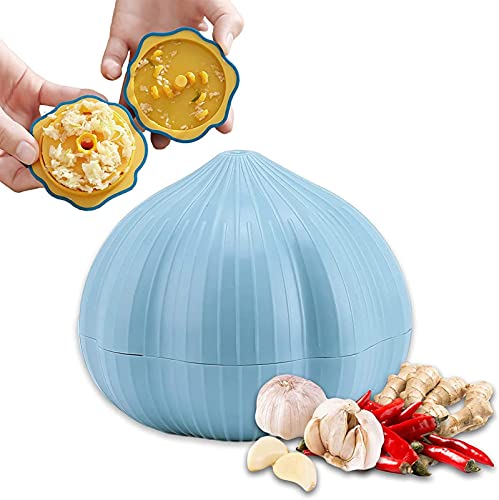 Garlic Press, Garlic Crusher, Garlic Chopper, Garlic Grinder, Manual Rotary Grinding and Churning Garlic/Chili/Ginger, Easy to Clean Kitchen Creative Garlic Crush Grinder von Niktule