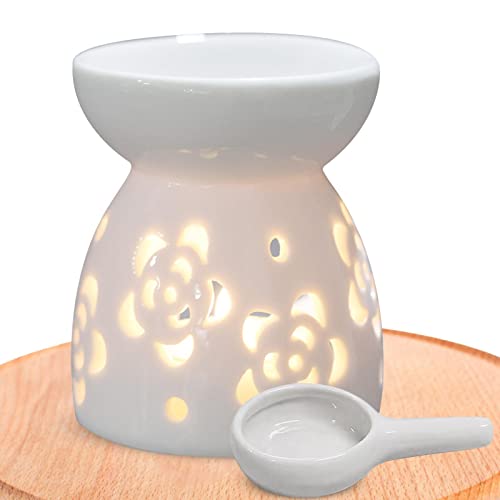 Keramischer Ölbrenner | Ausgehöhlter Keramikbrenner für ätherische Öle für Duftöl - Kerze Ätherisches Öl Kerze Aromatherapie-Ofen Niktule von Niktule