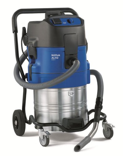 Nilfisk Nass-/Trockensauger ATTIX 751-11 (Industriesauger / Sauger mit 1500 W, Behälter kippbar 70 L, Kabel 7,5 m) 302001523, Multi Black, Blue, Silver von Nilfisk