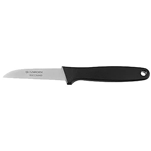 Fackelmann 43302 Gemüsemesser Nirosta - La Cuisine 17,5cm aus PP/Edelstahl, Kunststoff, Schwarz/Silber, 17,5 x 4,5 x 1,4 cm von Nirosta