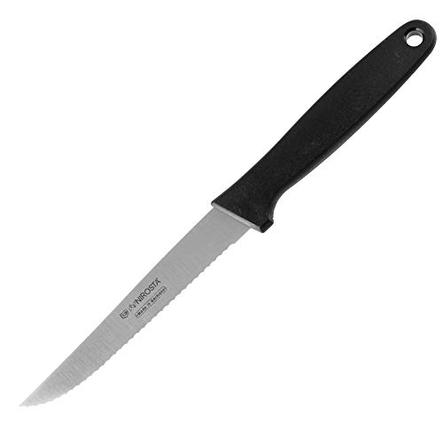 Nirosta 43332 LaCuisine Tomatenmesser La Cuisine 21cm aus PP/Edelstahl, Griff: Kunststoff, Schwarz/Silber, ca von Nirosta