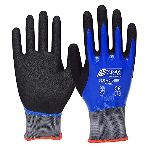 12Paar Handschuhe Nitras -OilGrip- Grau, 11 12Paar Handschuhe Nitras -OilGrip- Grau, 11 von Nitras