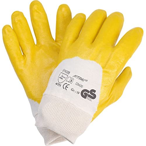 NITRAS 3400X Nitril beschichtete 24 Paar Handschuhe Größe 10 von Nitras