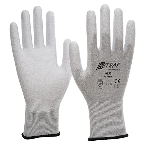 Nitras 6230 ESD-Handschuhe - antistatisch und Touchscreen-fähig, Größe:Größe XL ( 1 Paar) Nitras 6230 ESD-Handschuhe - antistatisch und Touchscreen-fähig, Größe:Größe XL ( 1 Paar) von Nitras