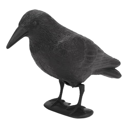 Crow Decoy - Stehende Krähe, Vogelmodell | Gefälschte Statue Mit Fußspitze, Gartenornament Für Hofsicherheit, Landwirtschaftliche Schädlingskontrolle, Belichtung Von B Crow Decoy - Stehende Krähe, Vogelmodell | Gefälschte Statue Mit Fußspitze, Gartenornament Für Hofsicherheit, Landwirtschaftliche Schädlingskontrolle, Belichtung Von B von Nixiara
