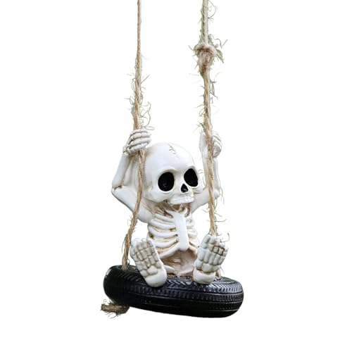 Nixiara Halloween Skelett | Skelett Schaukel Pendel,Gartendeko Hängeschmuck Für Wand Decke Garten Hinterhof Outdoor Indoor Haus Universell Nixiara Halloween Skelett | Skelett Schaukel Pendel,Gartendeko Hängeschmuck Für Wand Decke Garten Hinterhof Outdoor Indoor Haus Universell von Nixiara
