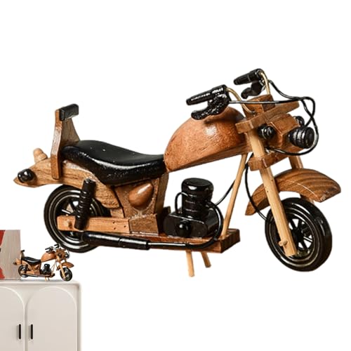 Retro-Motorraddekorationen - Cruiser aus Holz, Mini-Fahrrad aus Holz | Antikes Aussehen für Bücherregal, Couchtisch-Display, Regaldekoration für Zuhause, Geschenk für Radfahrer, Retro-Motorraddekorationen - Cruiser aus Holz, Mini-Fahrrad aus Holz | Antikes Aussehen für Bücherregal, Couchtisch-Display, Regaldekoration für Zuhause, Geschenk für Radfahrer, von Nixiara