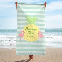 Ananas Strandhandtücher, Personalisiertes Strandtuch Für Erwachsene, Personalisierte Strandhandtücher Zum Verkauf, Poolhandtücher von NnhCraft