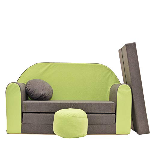 Kindersofa Spielsofa Minicouch aus Schaum Kindersessel Kissen Matratze Farbwahl (41) von Nobiko