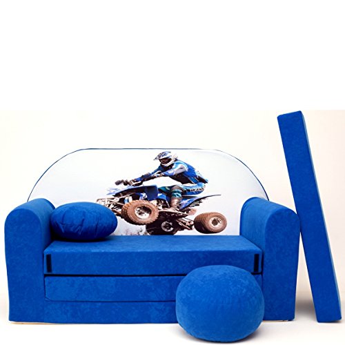 Welox Kindersofa Spielsofa Minicouch aus Schaum Kindersessel Kissen Matratze Farbwahl (C26) von Nobiko