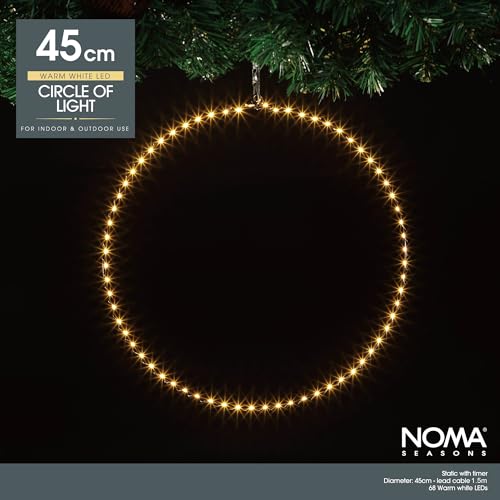 Noma Lichtkreis, 68 warmweiße LEDs, 45 cm (1 Stück) von Noma