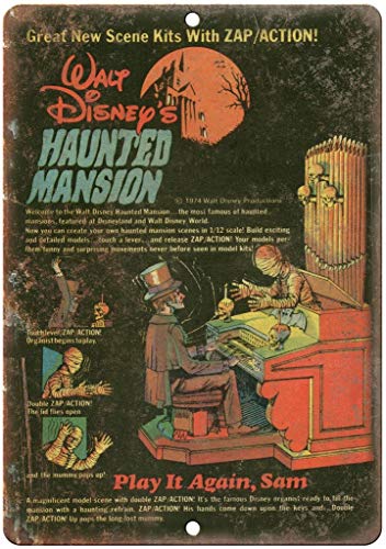 Walt Disney's Haunted Mansion Comic Book Blechschild Retro Blech Metall Schilder Poster Deko Vintage Kunst Türschilder Schild Warnung Hof Garten Cafe Toilette Club Geschenk von None Brand