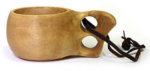 Nordic_art_store Kuksa hölzern trinkbecher 16 für das Wandern, Camping, die Küche, im Freien von Nordic Art Store