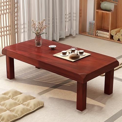 Couchtisch Aus Massivholz Quadratischer,Tatami-Teetisch,Massivholz-Schlafzimmer-Boden-Tee-Tisch,Langer Boden-Tisch Balkontisch,Für Wohnzimmer, Sofa, Beistelltisch, Lounge(Red brown,80*50cm/31.5*19.6in Couchtisch Aus Massivholz Quadratischer,Tatami-Teetisch,Massivholz-Schlafzimmer-Boden-Tee-Tisch,Langer Boden-Tisch Balkontisch,Für Wohnzimmer, Sofa, Beistelltisch, Lounge(Red brown,80*50cm/31.5*19.6in von Nordivo