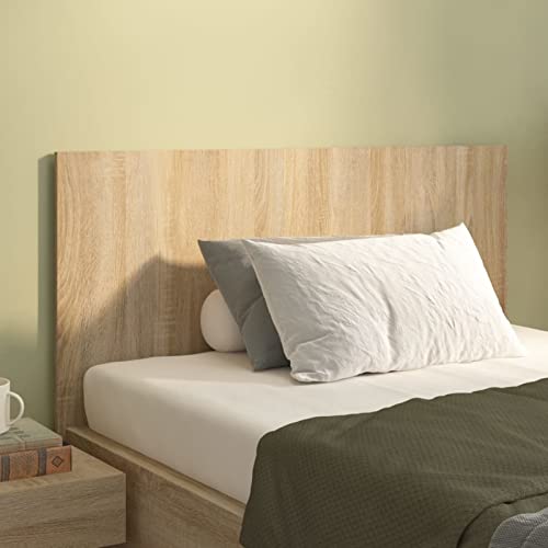 Norheim Kopfteil Sonoma-Eiche Kopfteil Für Bett Kopfenden Bett Kopfteil Holz Kopfteil Bett Rueckenlehne Bett Dekoratives Kopfteil 120x1,5x80 cm Holzwerkstoff 269 von Norheim