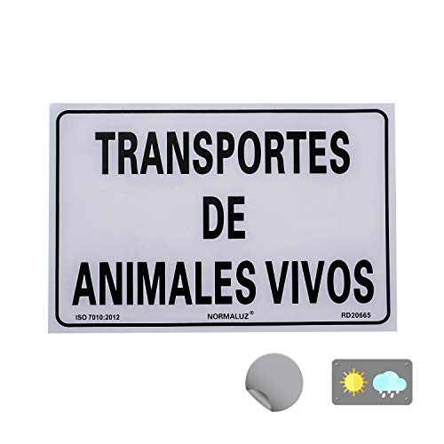 Normaluz RD20665 - Aufkleber für Transport von lebenden Tieren, aus Vinyl, 20 x 30 cm von Normaluz