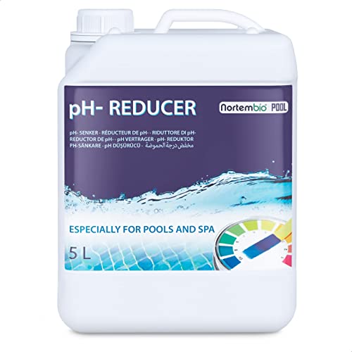 Nortembio Pool pH- Minus 5 L, Organischer pH- Senker für Schwimmbad und Spa. Erhöhung der Wasserqualität, pH-Regulierung, Vorteilhaft für die Gesundheit. von Nortembio