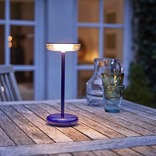 Northpoint LED Design Akku Tischlampe Slim dimmbar für Innen und Außen mit 1800 mAh Akku (blau) von Northpoint