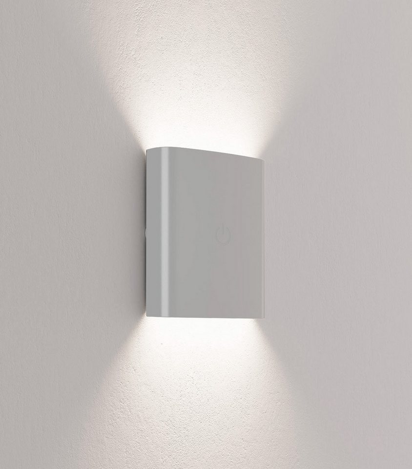 Northpoint LED Wandleuchte LED Batterie Wandleuchte indirekte Beleuchtung Innen und Außen weiß von Northpoint