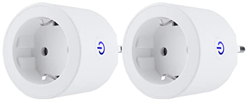 Northpoint Smarte WLAN WIFI Steckdose Plug mit Energieverbrauchsmesssung Alexa Sprachsteuerung kompatibel Stromverbrauchsmessung integrierte Zeitschaltuhr TUYA 2 Stück von Northpoint