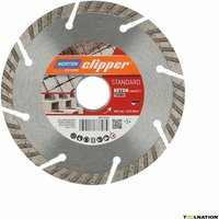 Clipper Diamanttrennscheibe standard beton turbo 115x22,23 mm - Norton von Norton