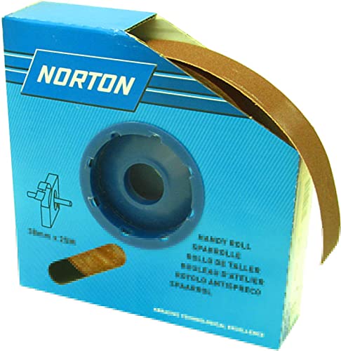 Norton Handy Rolls – Schleifpapier Rolle R222 38 mm 25 m G120 von NORTON