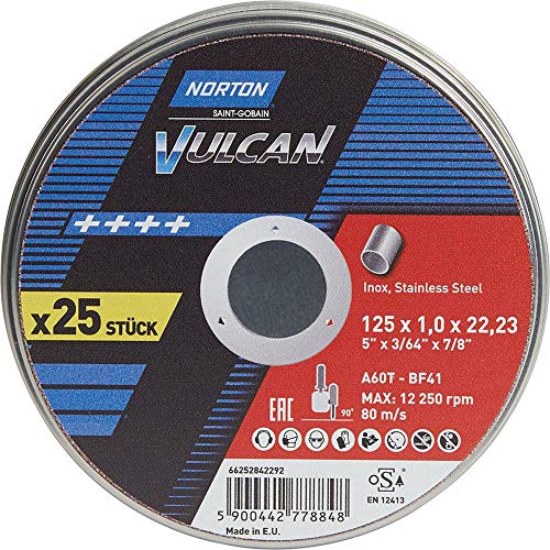 Norton Trennscheibe Dose Vulcan Inox 125x1,0mm von NORTON