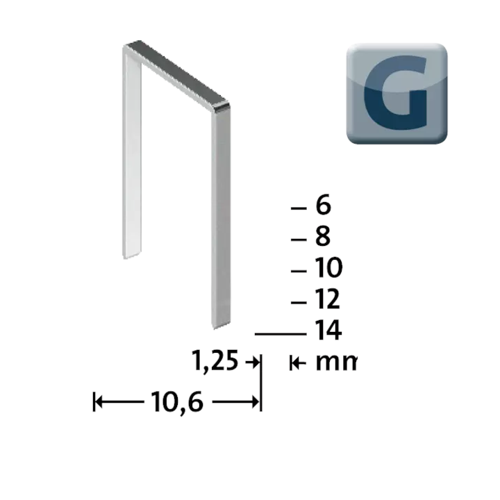 Novus Flachdrahtklammern 10mm G Typ 11 600 Stk. von Novus