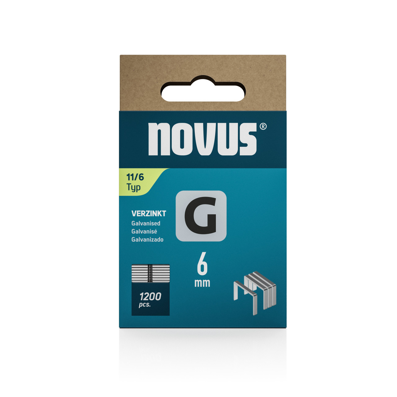 Novus Hammertacker Klammern Typ 11 6 mm 1200 Stück Flachdrahtklammern Novus Hammertacker Klammern Typ 11 6 mm 1200 Stück Flachdrahtklammern von Novus