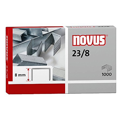 Novus Heftklammer für Blockheftgeräte mit einer Schenkellänge von 8 mm, 5 Stück von Novus