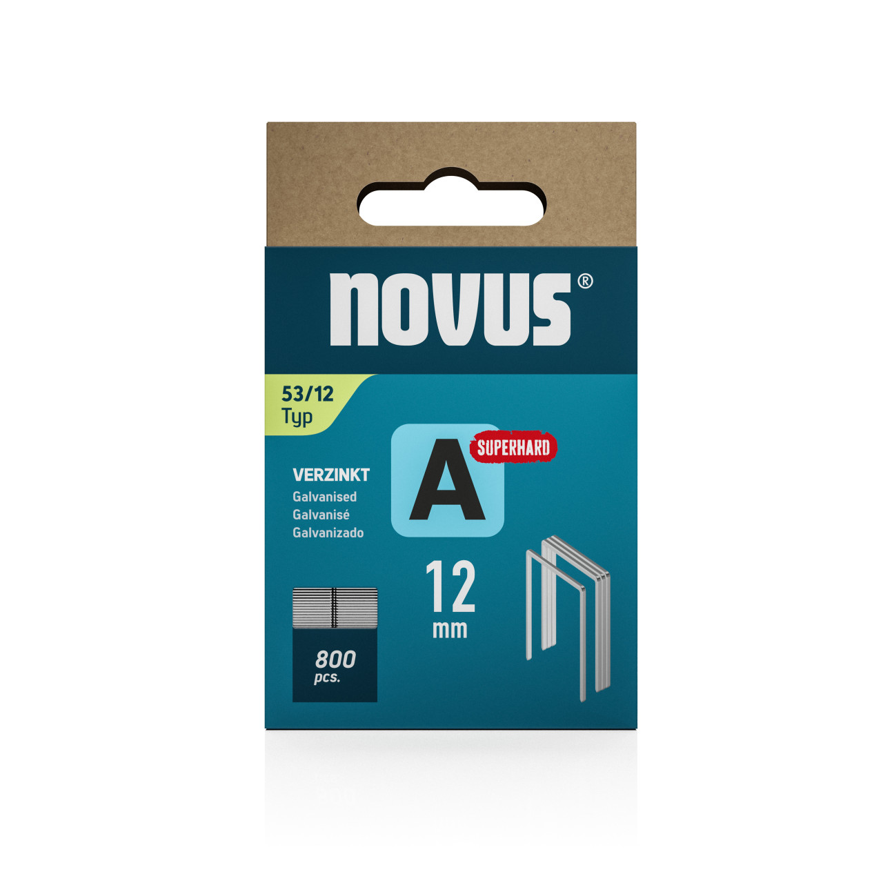 Novus Tackerklammer Typ 53 12 mm 800 Stück Feindrahtklammern Novus Tackerklammer Typ 53 12 mm 800 Stück Feindrahtklammern von Novus