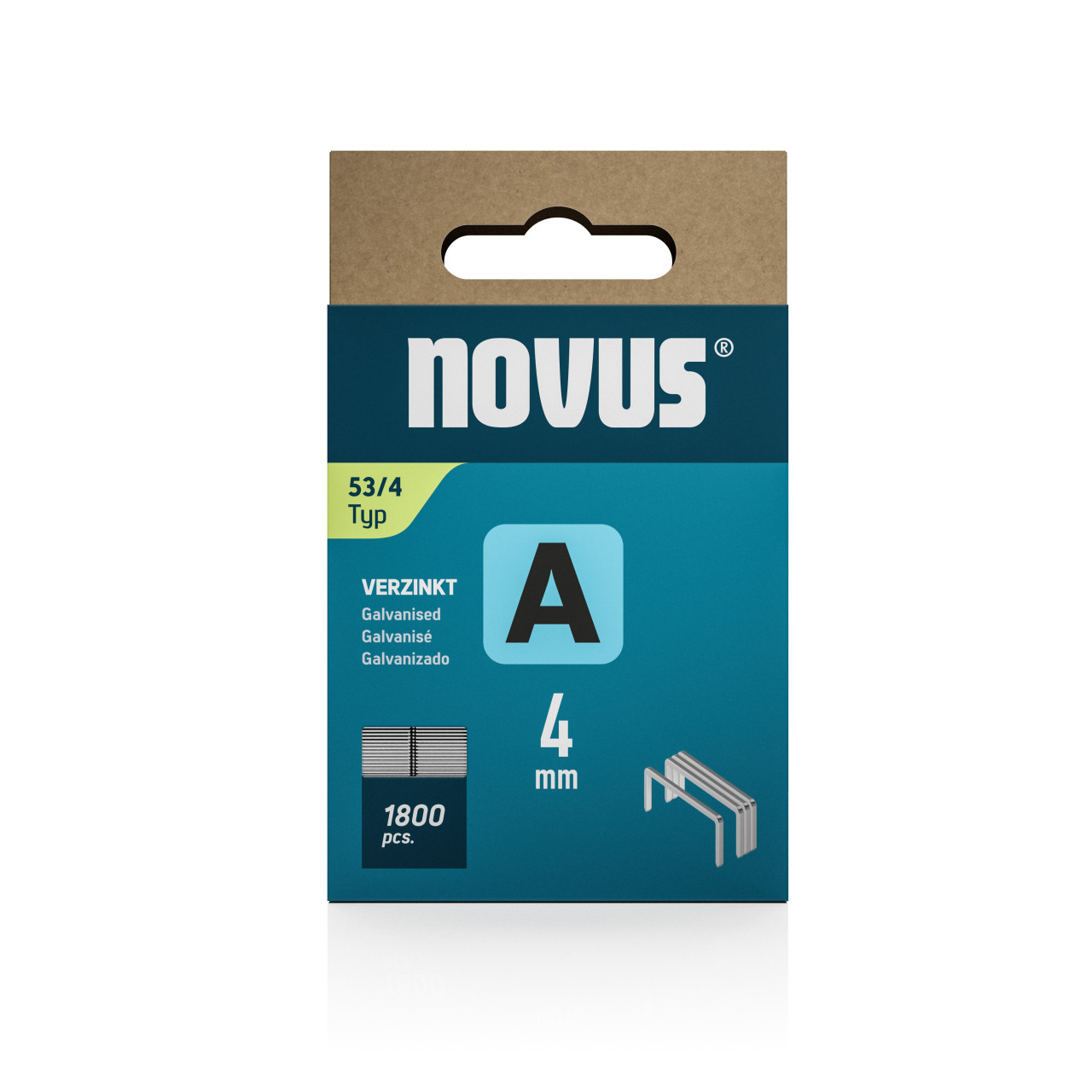 Novus Tackerklammer Typ 53 4 mm 1800 Stück Feindrahtklammern Novus Tackerklammer Typ 53 4 mm 1800 Stück Feindrahtklammern von Novus