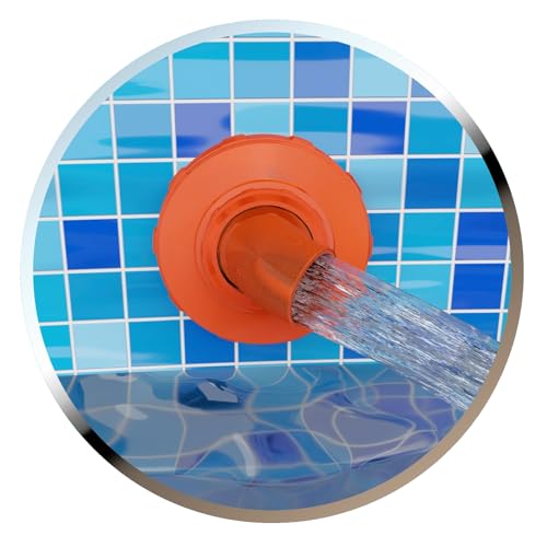 Nozzleboss Drehbare Pooldüse 360° drehbar, Einlaufdüse 87mm kompatibel mit Intex Bestway Pools (Orange) von Nozzleboss