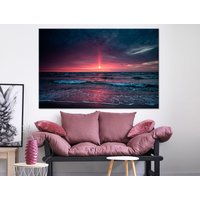 Meer Bei Sonnenuntergang Wandkunst Setzt Natur Wand Kunst Dekor Seascape Horizont Leinwand Himmel Poster Lyrics Abstrakte von NumberOneUA