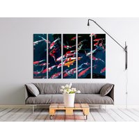 Nishikigoi Koi Druck Fisch Wandkunst Natur Leinwand Foto Ornament Auf Poster von NumberOneUA