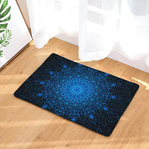 Nunbee Fußmatte Mandala Designe Anti Rutsch Unterlage Wasseraufnahme Teppich Praktische Schmutzfangmatte Haustür Flur Innenbereich Aussen Lustig, Mandala8 50 * 80cm von Nunubee