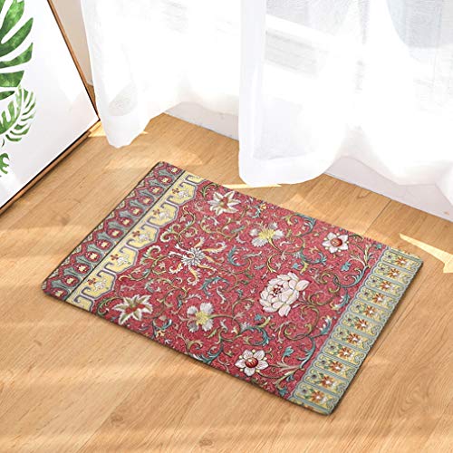 Nunubee Fußmatte Boho-Stil Designe Anti Rutsch Unterlage Wasseraufnahme Teppich Praktische Schmutzfangmatte Haustür Flur Innenbereich Aussen Lustig (Boho-Stil 9-15.7x23.6 Zoll /40x60cm) von Nunubee