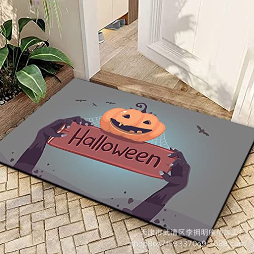 Nunubee Happy Halloween Castle Indoor Outdoor Fußmatte Bodenteppich rutschfest,40 * 60cm,#30 von Nunubee
