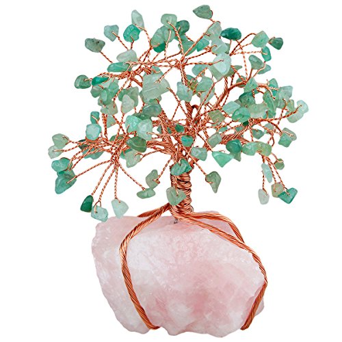 Nupuyai Baum des Lebens Kristallbaum Figuren für Haus Dekoration, Wire Wrap Edelstein Geldbaum für Fengshui Reiki Heilung von Nupuyai