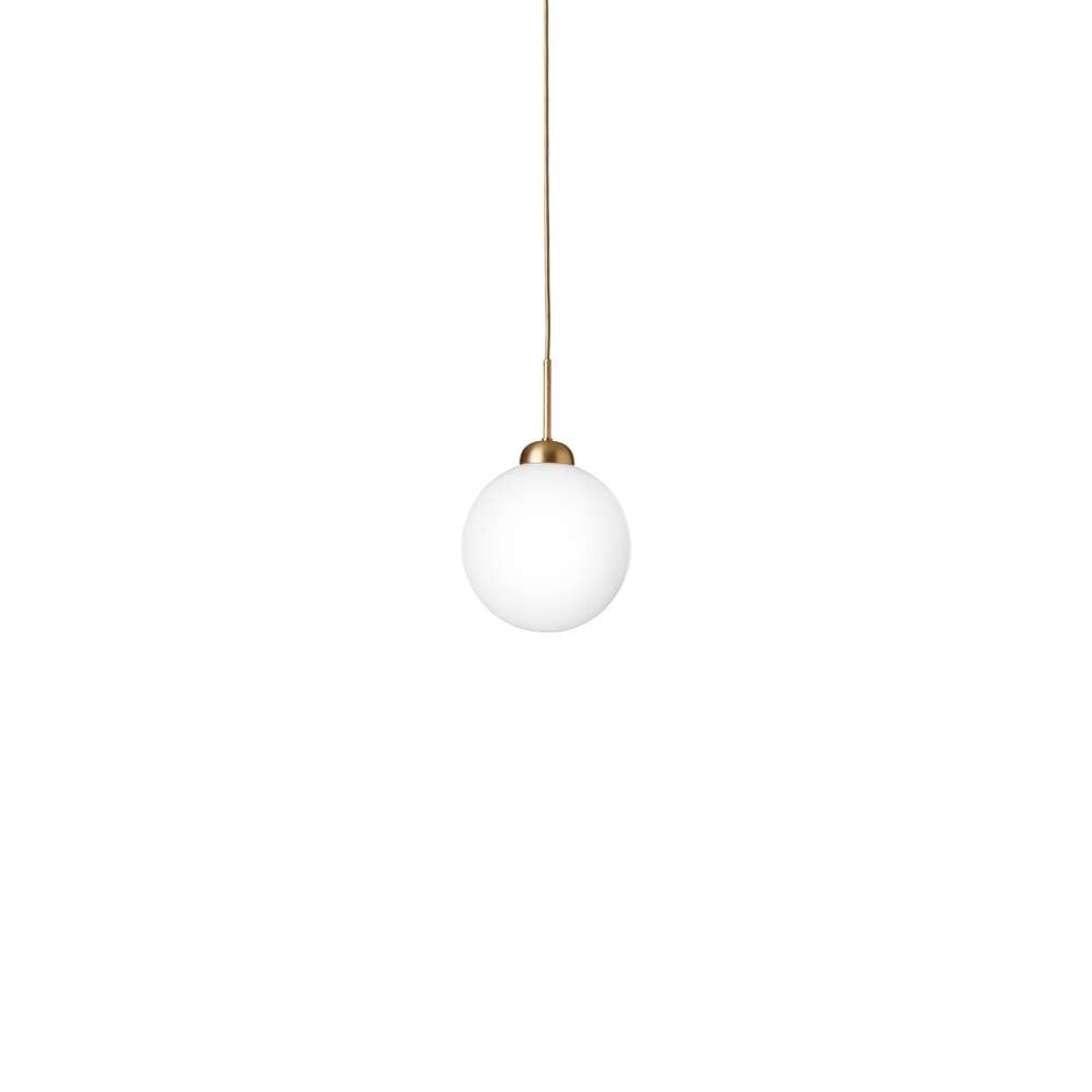 Nuura - Apiales 1 Pendelleuchte Large Brushed Brass/Opal von Nuura