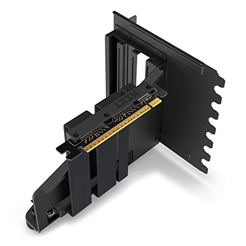 NZXT Vertical GPU Mounting Kit - AB-RH175-B1 - 175 mm PCIe 4.0x16 Riser-Kabel – GPU-Halterung – Robuste Stahlhalterung – Nur kompatibel mit Gehäusen der H5-, H7- und H9-Serie - Schwarz von NZXT