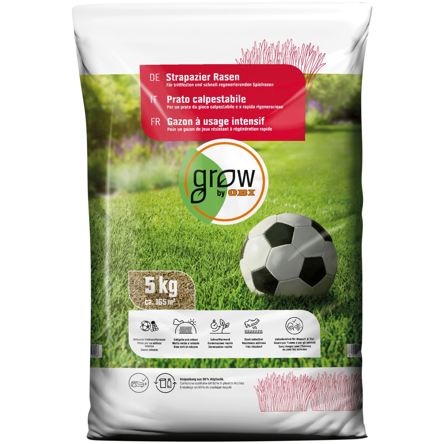 OBI Strapazier-Rasen 5 kg von GROW by OBI