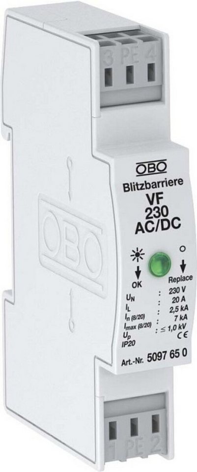 OBO BETTERMANN Klemmen OBO Bettermann Blitzbarriere VF230-AC/DC von OBO BETTERMANN