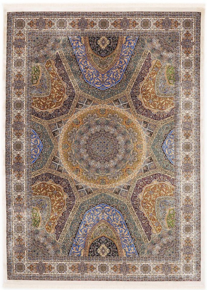 Teppich SILK LINE SHAH ABBAS, OCI DIE TEPPICHMARKE, rechteckig, Höhe: 5 mm, Wohnzimmer von OCI DIE TEPPICHMARKE